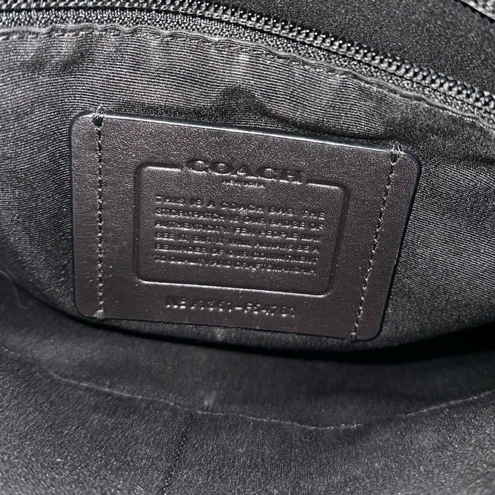 Coach Charles Signature/Black Monogram Crossbody - Picture 7 of 8